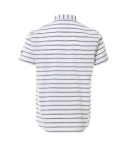 Chemise Rayée Manches Courtes Homme -Vetements Simples Magasin prod 6038 chemise chemisier mc fond blanc raye bleu lorris 666x812 fc7ea0111e0b