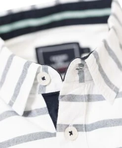 Chemise Rayée Manches Courtes Homme -Vetements Simples Magasin prod 6039 chemise chemisier mc fond blanc raye bleu lorris 666x812 fc7ea0111e0b