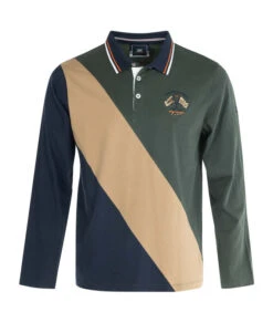 Polo Manches Longues Rayure Oblique Homme