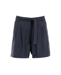 Short Fluide Bleu Marine Femme