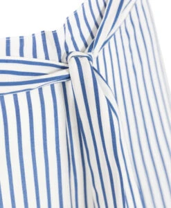 Pantacourt Fluide Rayé Femme -Vetements Simples Magasin prod 6135 pantacourt fond naturel raye bleu yflo 666x812 fc7ea0111e0b