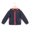 Veste à Capuche "coeurs" Bleu Marine Fille -Vetements Simples Magasin prod 6213 veste ml bleu indigo acoeur 666x812 fc7ea0111e0b