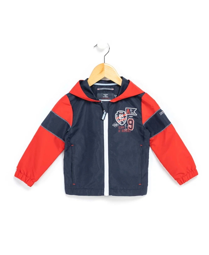 Coupe Vent Bleu Marine/rouge Garçon 3 Coupe Vent Bleu Marine/rouge Garçon