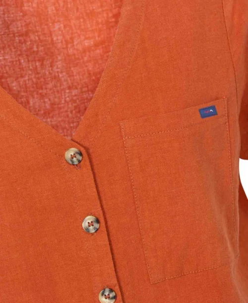 Combinaison Femme Manches Courtes Rouille -Vetements Simples Magasin prod 6403 combilong rouille locombe 666x812 fc7ea0111e0b