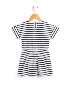 ROBE MC FOND BLANC RAYE INDIGO ALUNE -Vetements Simples Magasin prod 6459 robe mc fond blanc raye indigo alune 666x812 fc7ea0111e0b