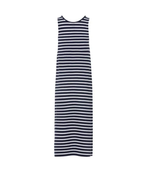 Robe Longue Rayée Sans Manches Femme -Vetements Simples Magasin prod 6483 robe ssm fond bleu raye blanc pilda 666x812 fc7ea0111e0b
