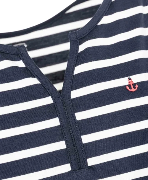 Robe Longue Rayée Sans Manches Femme -Vetements Simples Magasin prod 6484 robe ssm fond bleu raye blanc pilda 666x812 fc7ea0111e0b