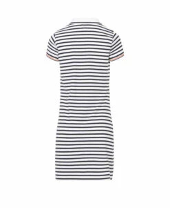 Robe Rayée Manches Courtes Femme 7 Robe Rayée Manches Courtes Femme -Vetements Simples Magasin prod 6492 robe mc fond blanc raye indigo nyela 666x812 fc7ea0111e0b