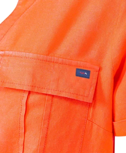 Robe Manches Courtes Vermillon Femme -Vetements Simples Magasin prod 6511 robe mc vermillon legata 666x812 fc7ea0111e0b