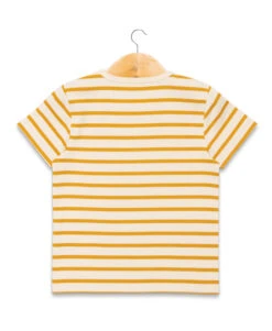 Marinière Garçon Manches Courtes Fond Grège Rayé Jaune 6 Marinière Garçon Manches Courtes Fond Grège Rayé Jaune -Vetements Simples Magasin prod 6613 mariniere mc fond grege raye jaune ecogark 666x812 fc7ea0111e0b