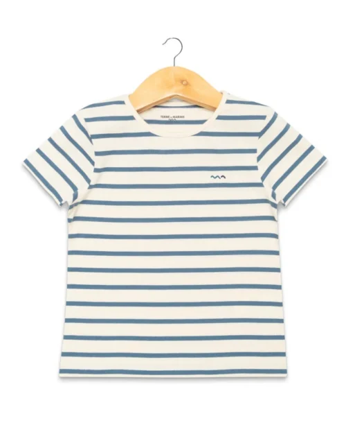 MARINIERE MC FD GREGE RAYE BLEU CIEL ECOFIK