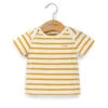 Marinière Jaune éco Conçue Bébé -Vetements Simples Magasin prod 6638 mariniere mc fond grege raye jaune ecomixte 666x812 fc7ea0111e0b