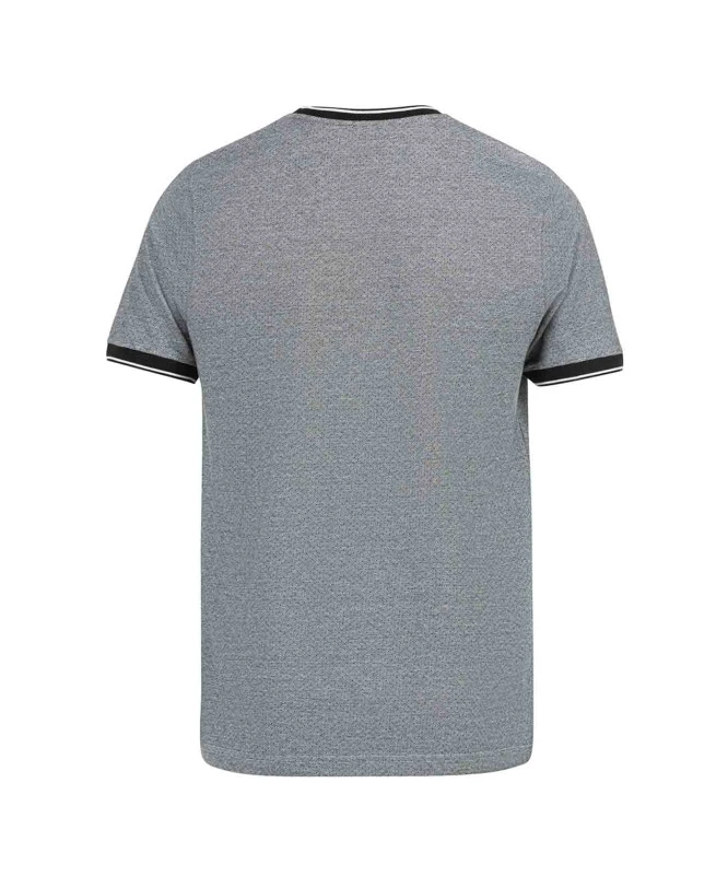 T-shirt Noir Jersey Micro Jacquard Homme 5 T-shirt Noir Jersey Micro Jacquard Homme – Image 3