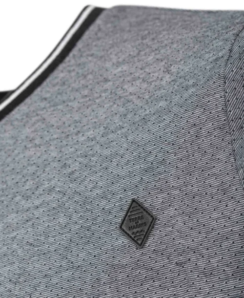 T-shirt Noir Jersey Micro Jacquard Homme -Vetements Simples Magasin prod 6698 tee shirt mc noir artopy 666x812 fc7ea0111e0b