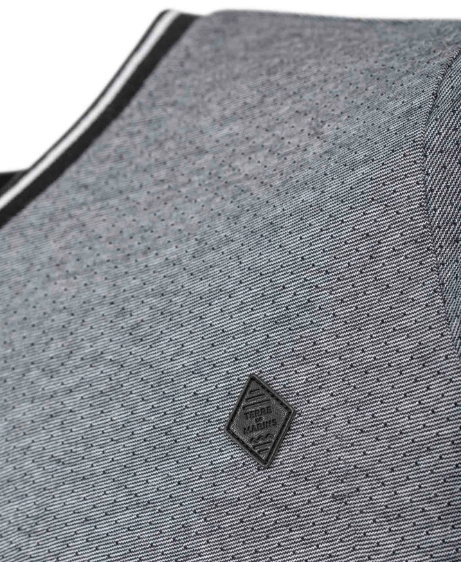 T-shirt Noir Jersey Micro Jacquard Homme 6 T-shirt Noir Jersey Micro Jacquard Homme – Image 4