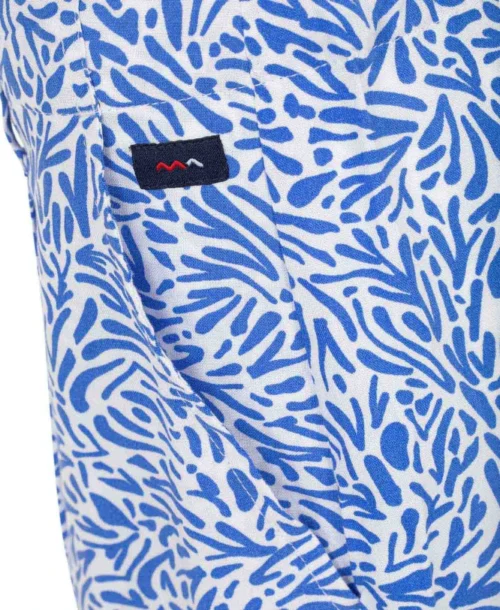 SHORT IMPRIME BLEU VOISIE -Vetements Simples Magasin prod 6701 short imprime bleu voisie 666x812 fc7ea0111e0b