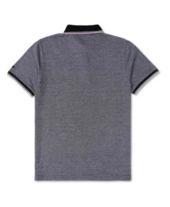 Polo Noir Micro Jacquard Homme -Vetements Simples Magasin prod 6738 polo mc noir cidaro 666x812 fc7ea0111e0b