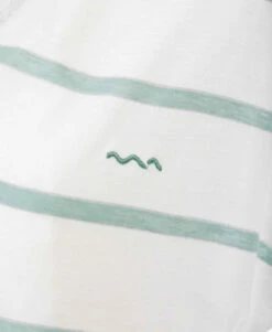 TEE SHIRT MC RAYE BLANC OPTIQUE/ VERT PALE ABE -Vetements Simples Magasin prod 6766 tee shirt mc raye blanc optique vert pale abe 666x812 fc7ea0111e0b