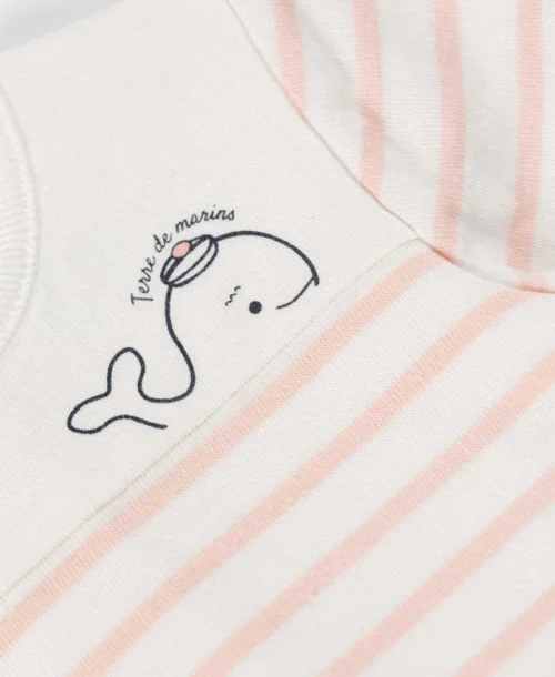 Body Marinière Bébé Fond Blanc Rayé Rose -Vetements Simples Magasin prod 6790 body ml fond naturel raye rose bodima 666x812 fc7ea0111e0b