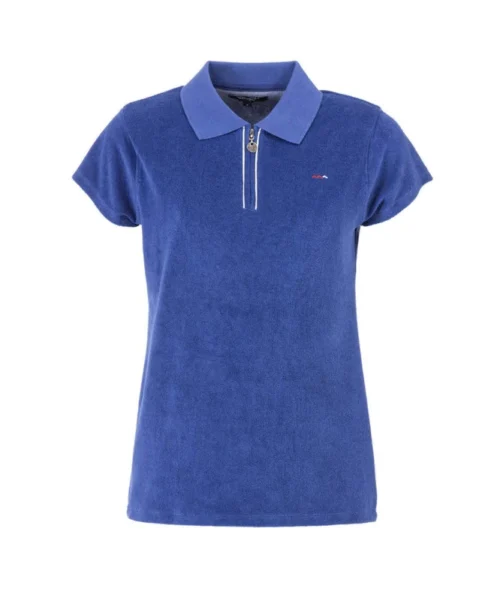 POLO MC BLEU OUTREMER CHINE CYANO