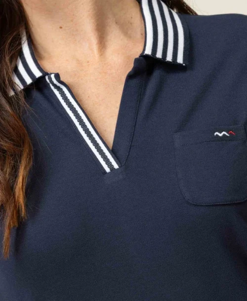 Polo Manches Courtes Bleu Marine Femme 9 Polo Manches Courtes Bleu Marine Femme -Vetements Simples Magasin prod 6848 polo mc indigo colay 666x812 fc7ea0111e0b