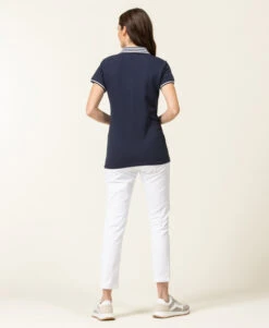 Polo Manches Courtes Bleu Marine Femme -Vetements Simples Magasin prod 6852 polo mc indigo colay 666x812 fc7ea0111e0b