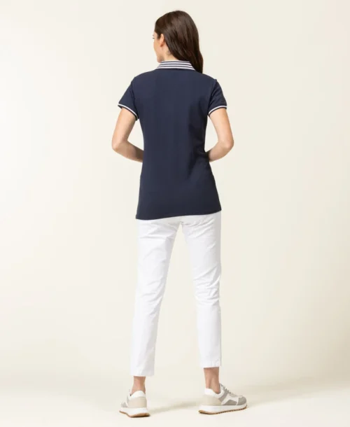 Polo Manches Courtes Bleu Marine Femme 11 Polo Manches Courtes Bleu Marine Femme -Vetements Simples Magasin prod 6852 polo mc indigo colay 666x812 fc7ea0111e0b