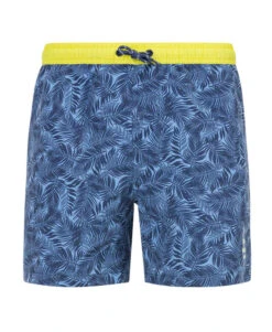 Short De Bain Imprimé Bleu Homme