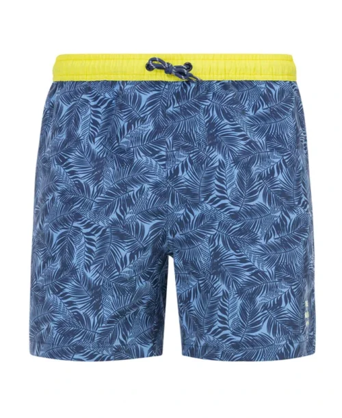 Short De Bain Imprimé Bleu Homme