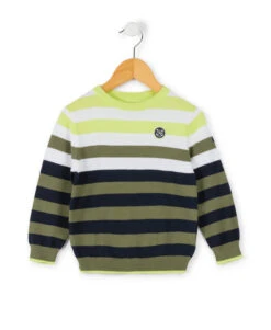 Pull Marin Rayé Vert Garçon -Vetements Simples Magasin prod 6898 pull raye multicolore homar 666x812 fc7ea0111e0b