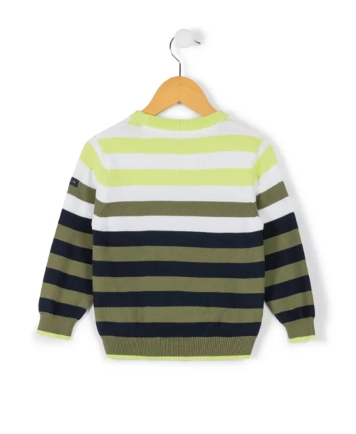 Pull Marin Rayé Vert Garçon -Vetements Simples Magasin prod 6901 pull raye multicolore homar 666x812 fc7ea0111e0b