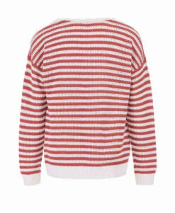 Pull Marin Léger Femme -Vetements Simples Magasin prod 6948 pull fond naturel raye rose haspull 666x812 fc7ea0111e0b