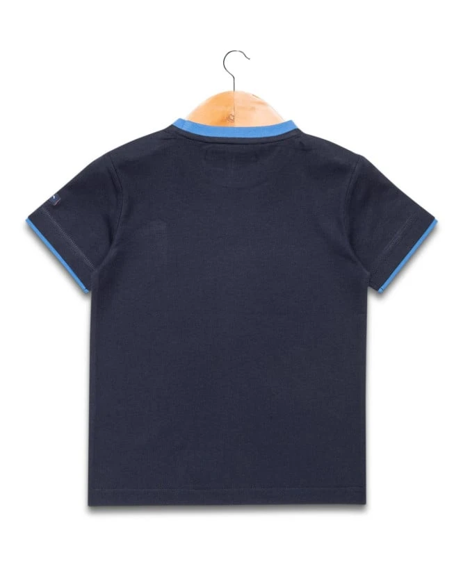 T-shirt Garçon Col Rond Bleu Marine 5 T-shirt Garçon Col Rond Bleu Marine – Image 3