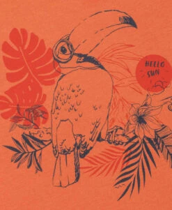 T-shirt Garçon Col Rond Orange -Vetements Simples Magasin prod 6967 tee shirt mc orange citrouille axul 666x812 fc7ea0111e0b