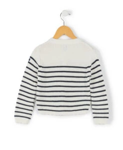 Gilet Rayé Blanc Et Bleu Marine Fille 8 Gilet Rayé Blanc Et Bleu Marine Fille -Vetements Simples Magasin prod 6971 cardigan tricot fond naturel raye indigo iseo 666x812 fc7ea0111e0b