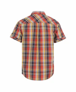 Chemise Rouge Manches Courtes à Carreaux Homme -Vetements Simples Magasin prod 7041 chemise chemisier mc carreaux rouge brique ecaro 666x812 fc7ea0111e0b