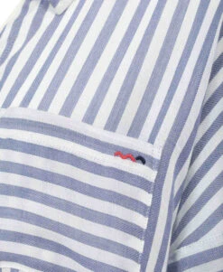 Chemise Rayée Manches Courtes Femme -Vetements Simples Magasin prod 7099 chemise chemisier mc raye elioty 666x812 fc7ea0111e0b