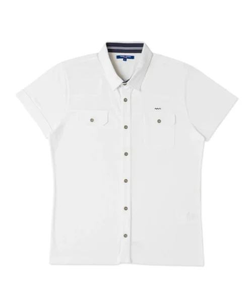 Chemise Manches Courtes Blanche Homme
