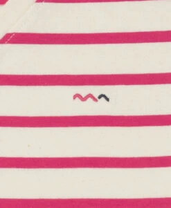 Marinière éco Conçue Femme Manches Courtes Rose/blanc 7 Marinière éco Conçue Femme Manches Courtes Rose/blanc -Vetements Simples Magasin prod 7120 mariniere mc fond grege raye rose ecofek 666x812 fc7ea0111e0b