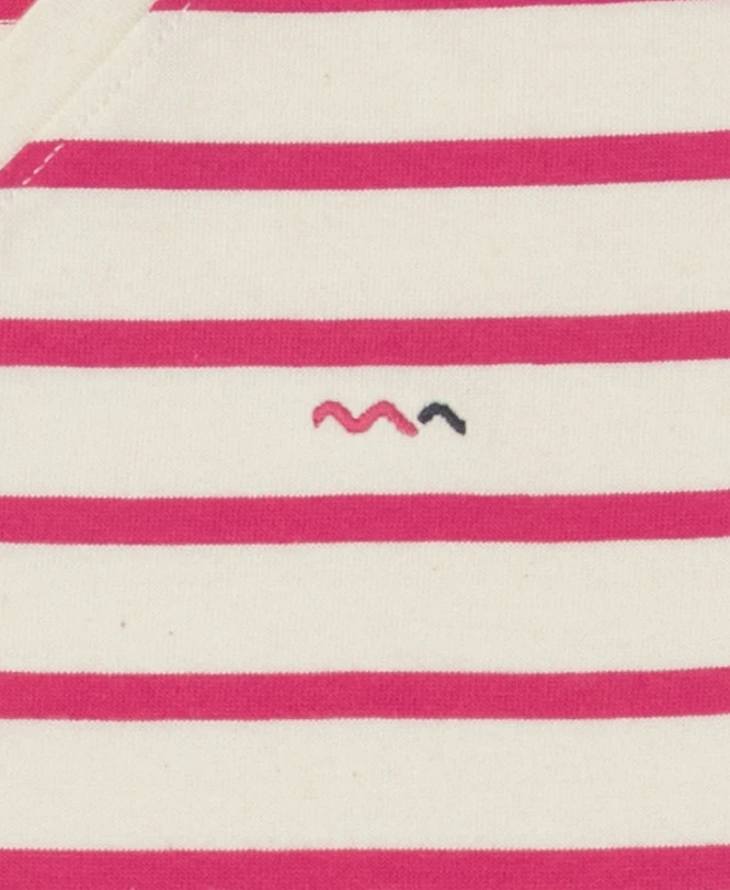 Marinière éco Conçue Femme Manches Courtes Rose/blanc 5 Marinière éco Conçue Femme Manches Courtes Rose/blanc – Image 3