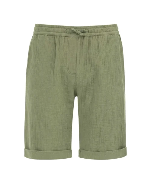 Bermuda Gaze De Coton Vert Olive Homme -Vetements Simples Magasin prod 7157 bermuda vert olive lexon 666x812 fc7ea0111e0b