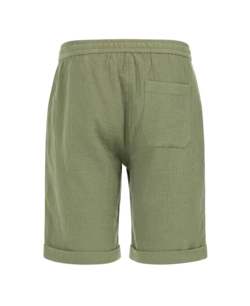 Bermuda Gaze De Coton Vert Olive Homme -Vetements Simples Magasin prod 7159 bermuda vert olive lexon 666x812 fc7ea0111e0b