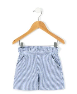 SHORT RAYE BLANC / BLEU QUESSIE -Vetements Simples Magasin prod 7187 short raye blanc bleu quessie 666x812 fc7ea0111e0b