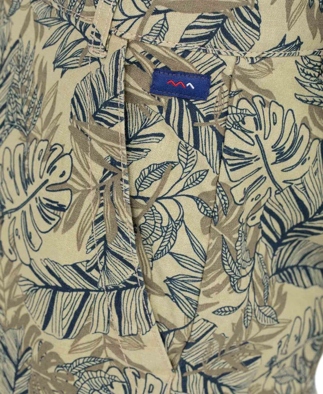 Bermuda Homme Imprimé Beige/bleu Marine 7 Bermuda Homme Imprimé Beige/bleu Marine – Image 5