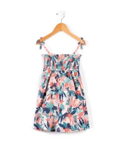 Robe Fleurie Sans Manches Fille -Vetements Simples Magasin prod 7234 robe ssm imprime fond rose pariya 666x812 fc7ea0111e0b