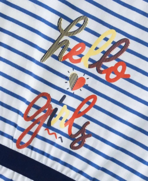 Robe Rayée Manches Courtes Revers Fille 7 Robe Rayée Manches Courtes Revers Fille -Vetements Simples Magasin prod 7250 robe mc fond blanc raye indigo pasca 666x812 fc7ea0111e0b