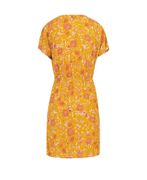 Robe Fleurie Jaune Femme -Vetements Simples Magasin prod 7266 robe mc imprime jaune paro 666x812 fc7ea0111e0b