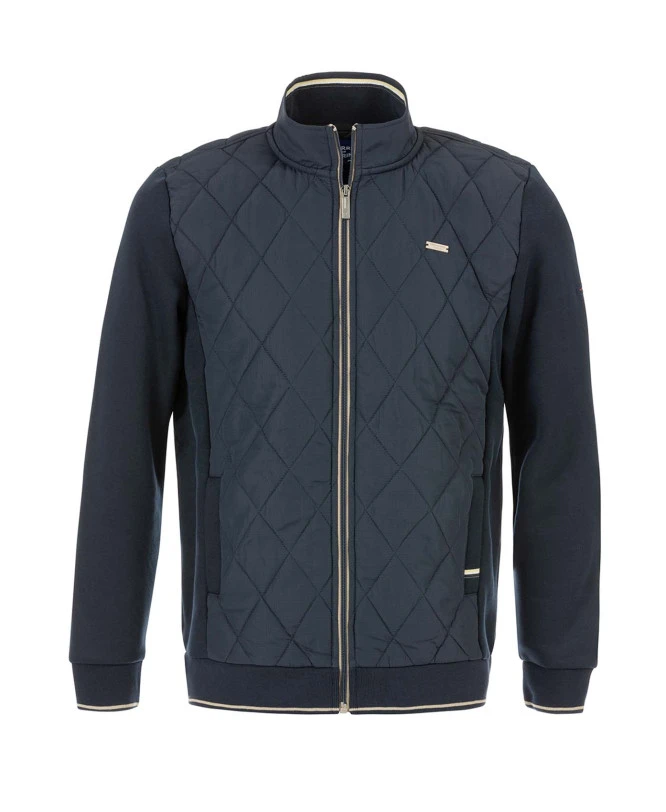 Veste Bi-matière Bleu Marine Homme 5 Veste Bi-matière Bleu Marine Homme – Image 3