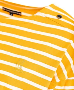 T-shirt Manches Longues Rayé Jaune Femme 7 T-shirt Manches Longues Rayé Jaune Femme -Vetements Simples Magasin prod 735 tee shirt ml fond naturel raye jaune abor 666x812 fc7ea0111e0b