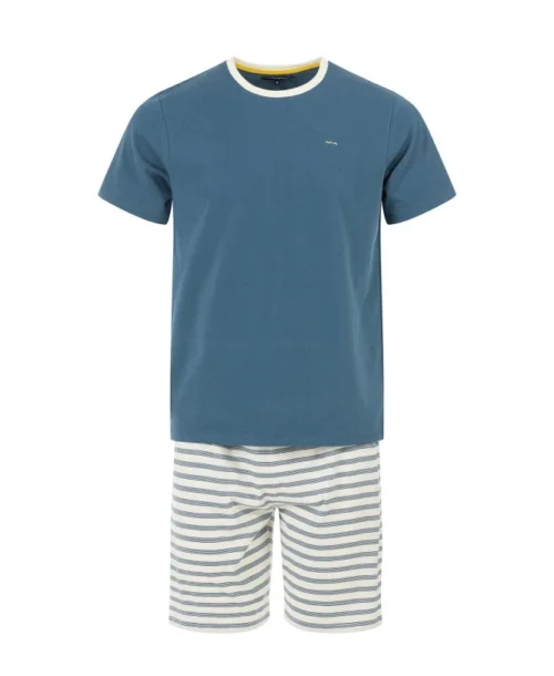 Ensemble Pyjama Bleu Homme T-shirt + Short